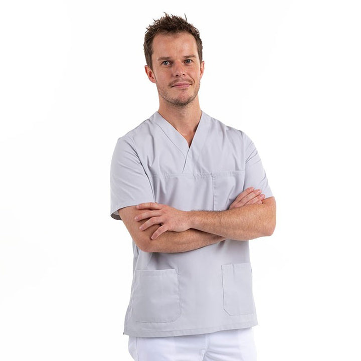 Tunique Médicale Mixte Manches Courtes Bordeaux - MANELLI