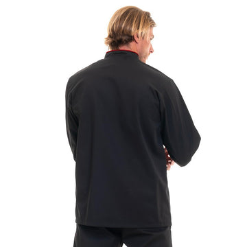 Veste de patissier dos lisere rouge