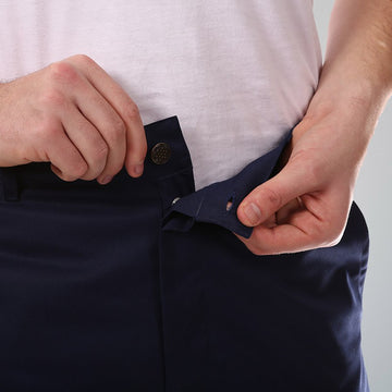 Pantalon de Cuisine Bleu 1 pli