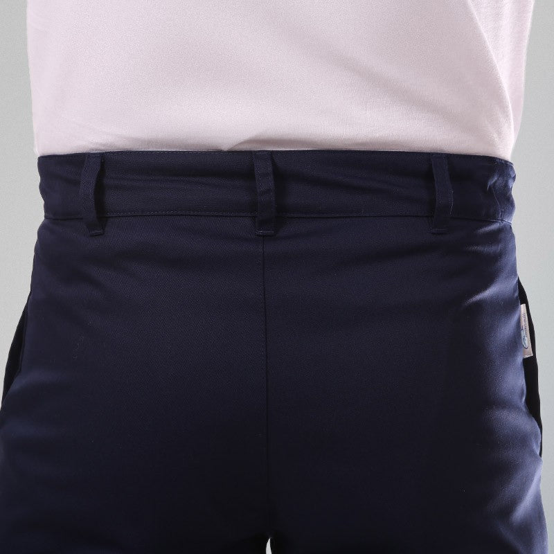 Pantalon de Cuisine Bleu 1 pli