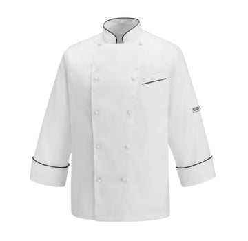 veste de cuisine blanche manches longues