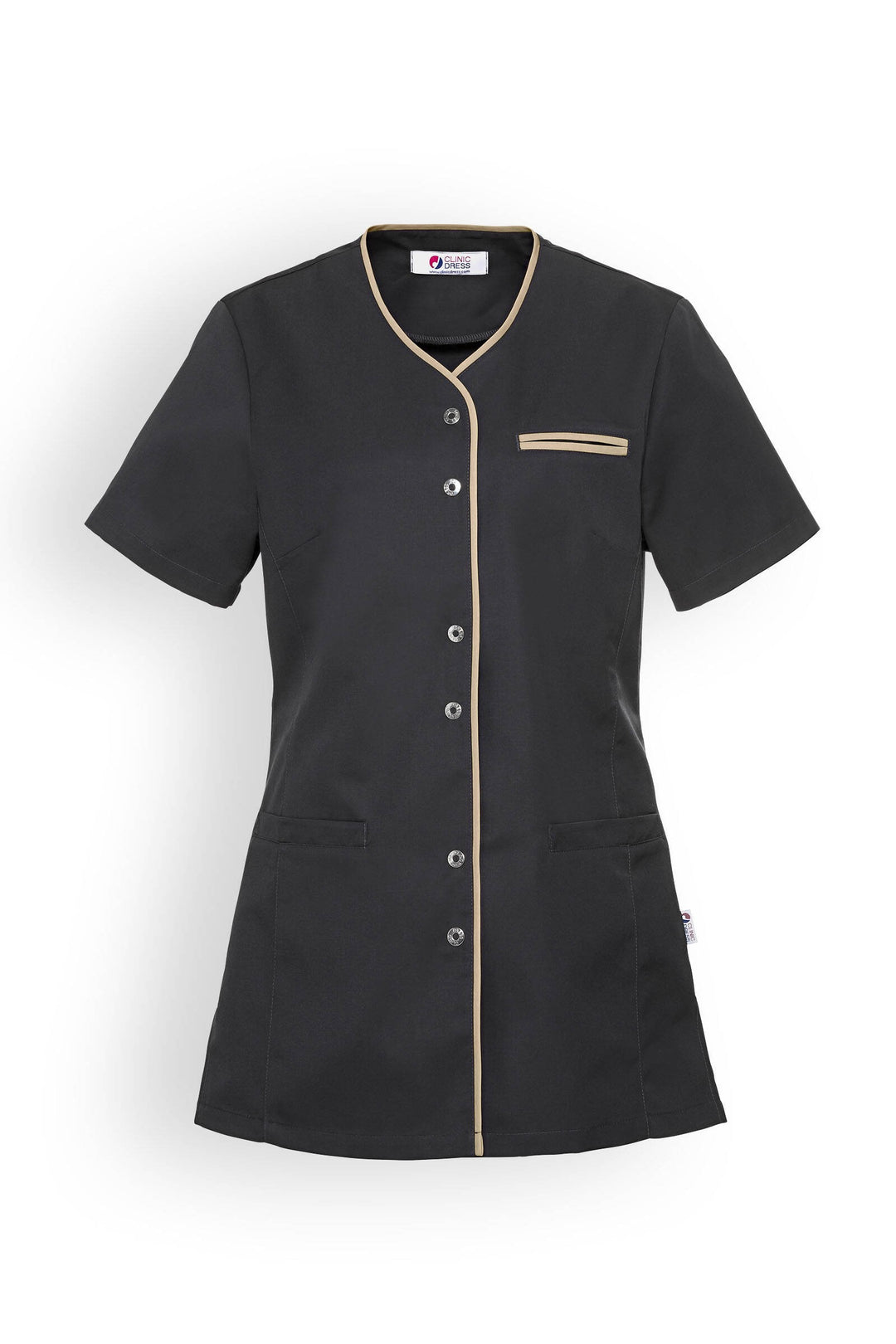 Veste médicale et esthétique noire