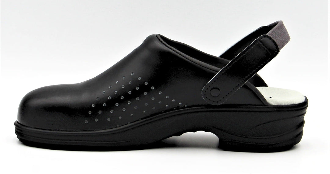 Sabots Bjornson Evo Noirs Confortables en Cuir - NORDWAYS