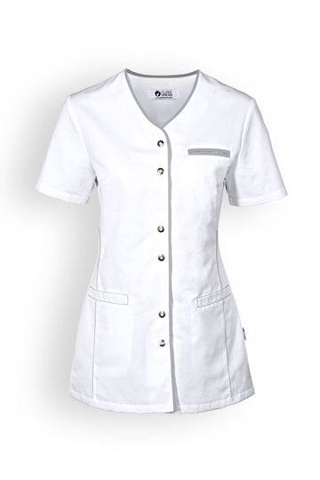 blouse médicale blanche femme