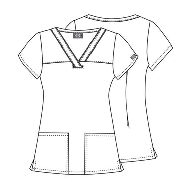 forme blouse col v femme dickies