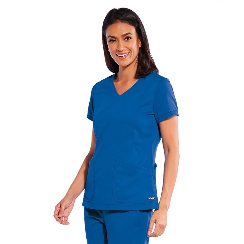blouse femme grey's anatomy bleu royal