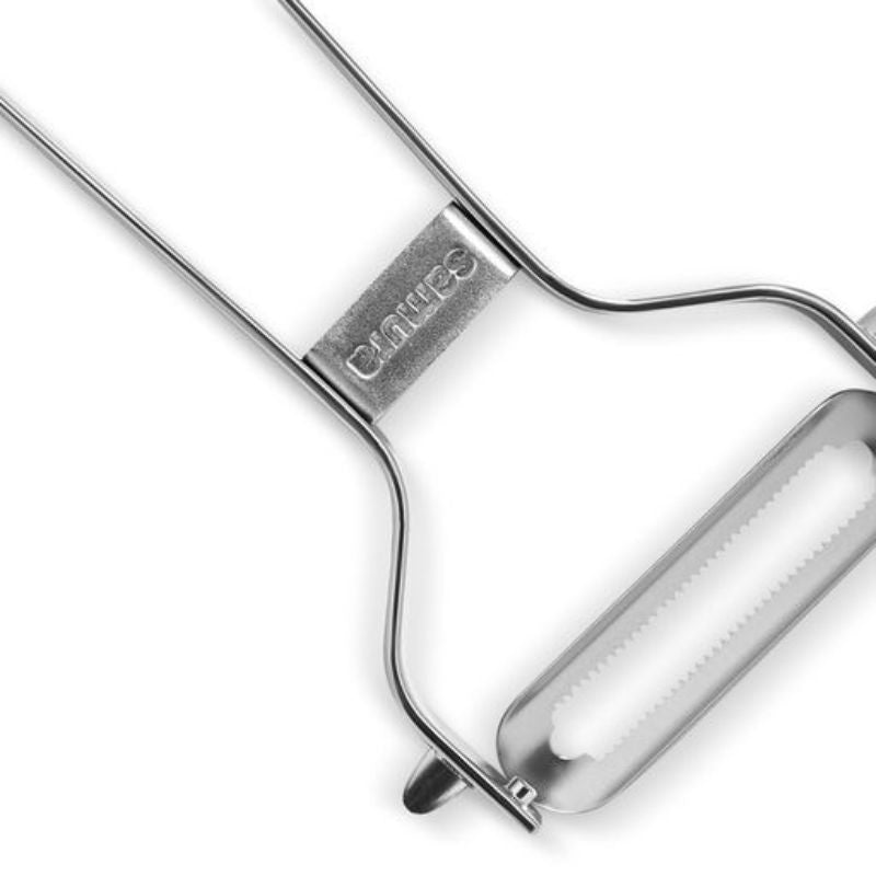 éplucheur lame dentelée acier inoxydable