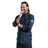 Veste de Cuisine Multipoches Style Jean Denim Bleu Stretch - CHAUD DEVANT