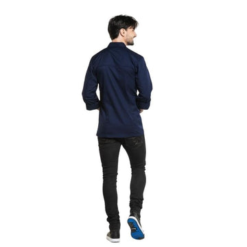 Veste de cuisine salerne salerno bleu chaud devant
