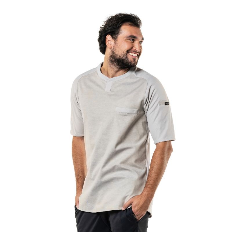 T-Shirt de Cuisine Kaki Eco-Responsable - CHAUD DEVANT