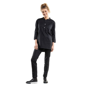veste de cuisine manches longues bujutsu chaud devant