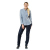 Veste de Cuisine Femme Manches Longues Nordique Grise - CHAUD DEVANT