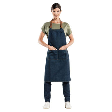 tablier style jean denim bleu