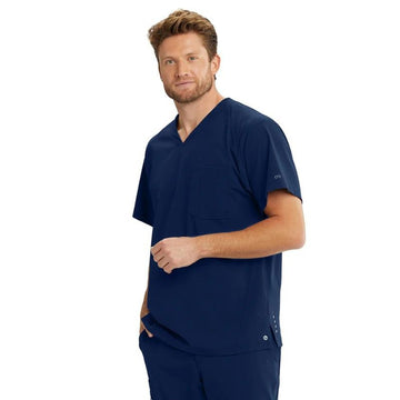 barco tunique col v couleur indigo homme