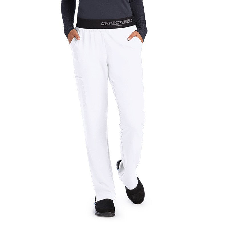 pantalon medical skechers femme blanc