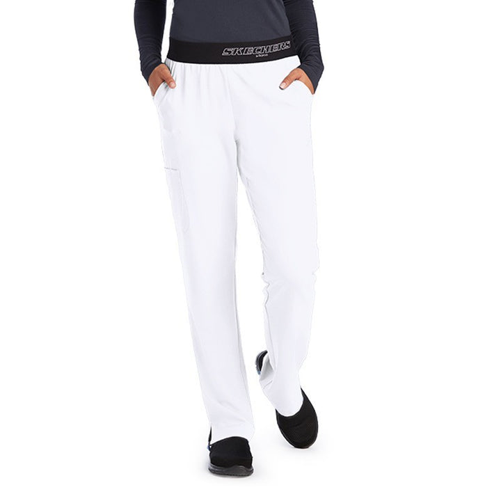 pantalon medical skechers femme blanc