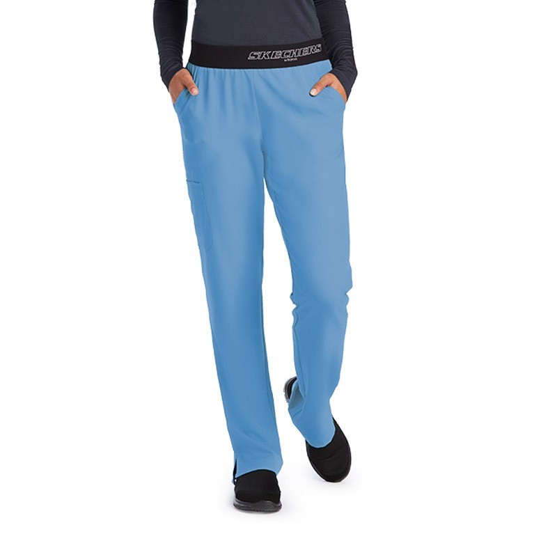 pantalon médical femme bleu ciel femme stretch