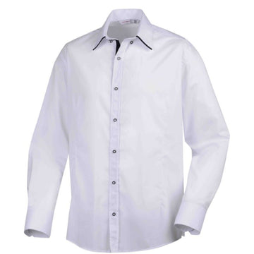 Chemise Style Robur blanche et  noire