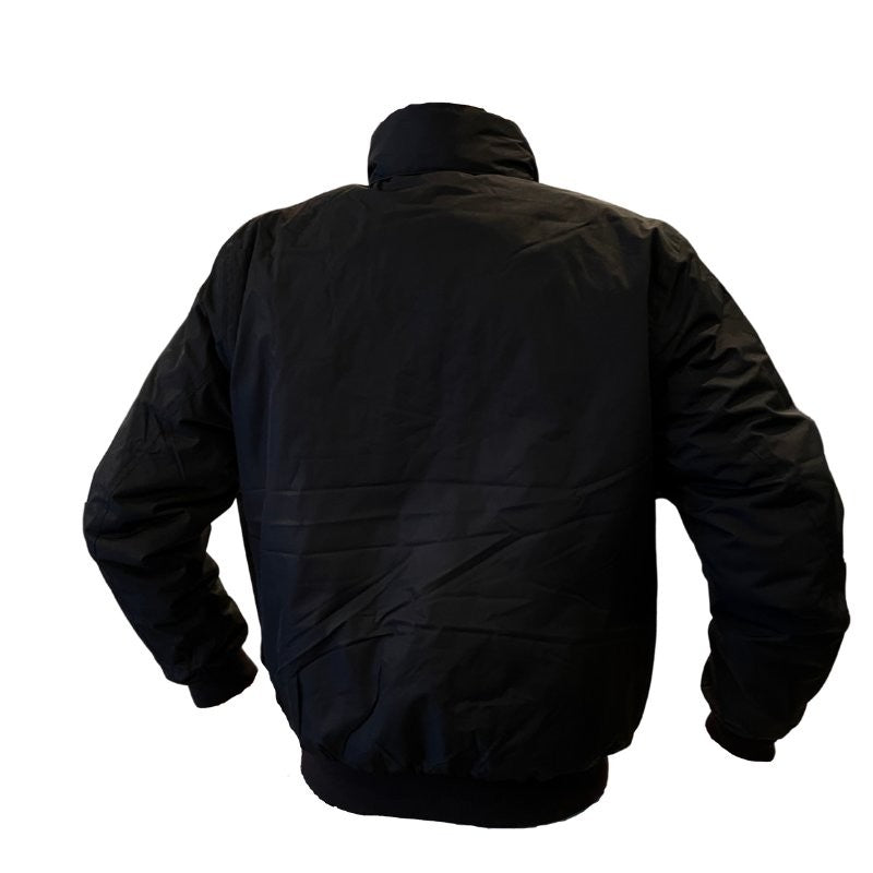 bomber noir veste de sécurité de dos