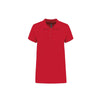 Polo de Travail Femme Manches Courtes Rouge Classique - KARIBAN
