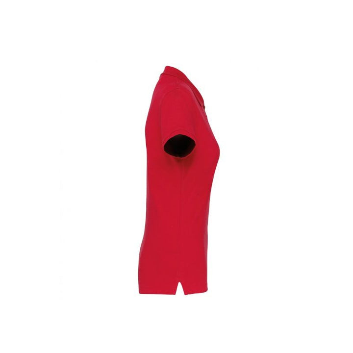 TopTex polo femme rouge côté
