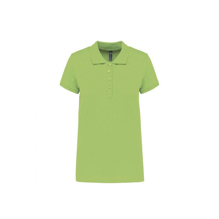 Polo  femme coloris citron vert devant