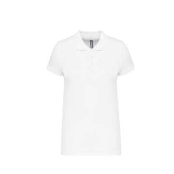 Polo blanc classique femme -TOPTEX vue devant