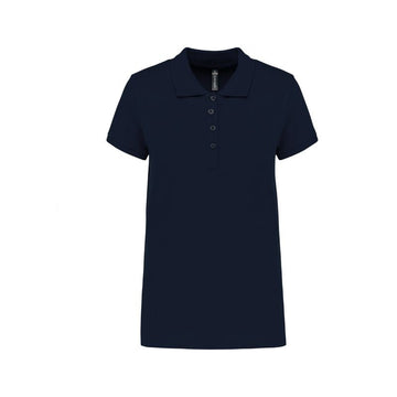 Polo de Travail Femme Manches Courtes Bleu Marine - KARIBAN