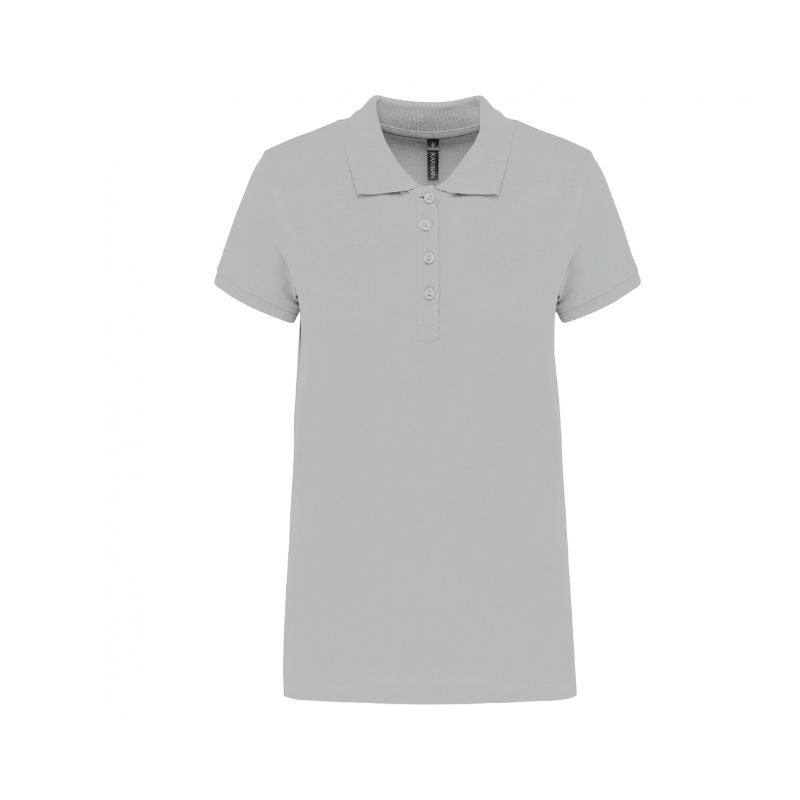 Polo workwear gris clair femme
