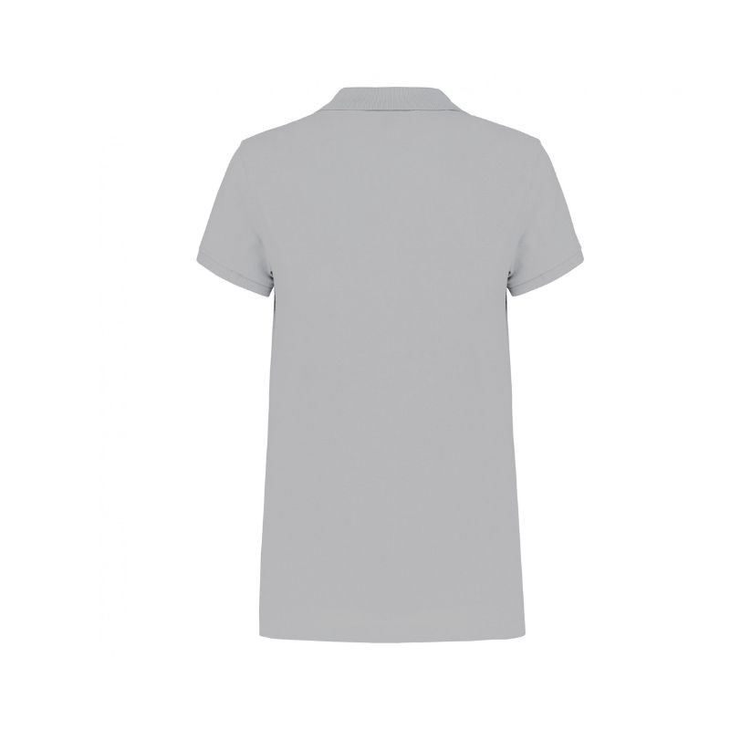 Polo de travail femme gris clair