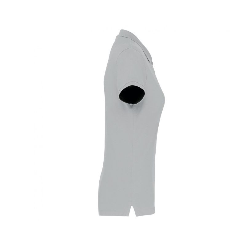 polo en coton femme gris clair toptex