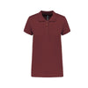 Polo Femme en Coton Basique Bordeaux - KARIBAN