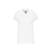 Polo de Travail Femme Beige en Coton - KARIBAN