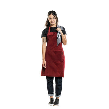 tablier rouge velvet chaud chaud devant