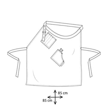 Guide taille tablier asymétrique