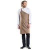 Tablier de Cuisine Asymétrique en Denim Beige - CHAUD DEVANT