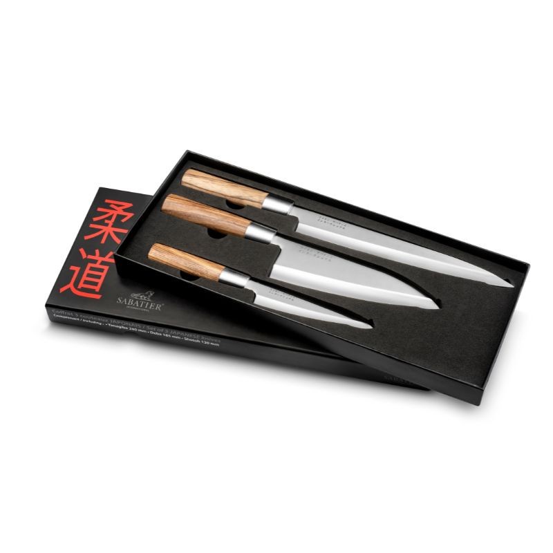 Coffret 3 couteaux japonais Sabatier