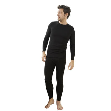 T-shirt homme Thermolactyl noir à manches longues, chaud