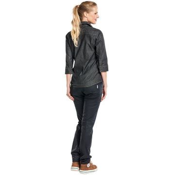 Chemisier de Service Femme Denim Gris Anthracite - CHAUD DEVANT - 3