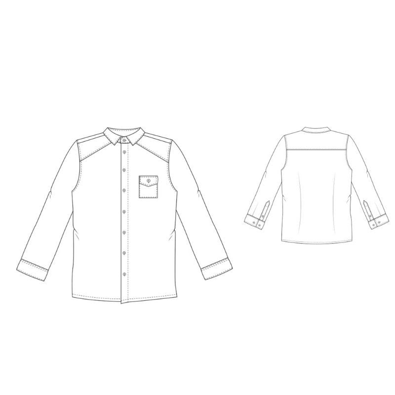 Guide coutures chemise denim stretch