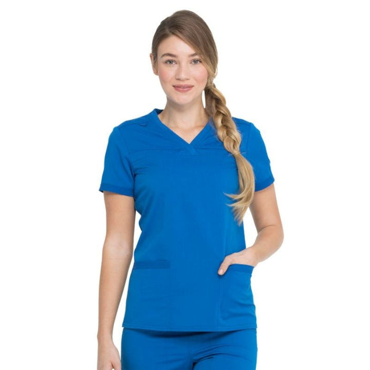 tenue médicale bleu royal pour femme, manches courtes dickies