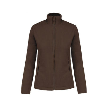 Micro-polaire marron pour professionnelle du secteur médical, femme