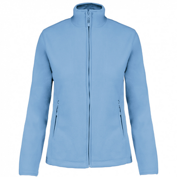 Veste micropolaire bleu ciel manche longue femme toptex