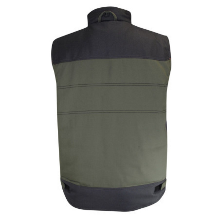 Bodywarmer professionnel renforcé peintre dos long vert Serpe LMA
