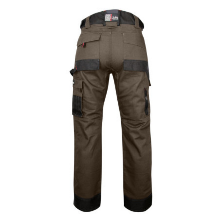 Pantalon de travail marron matière renforcé Tourbe LMA