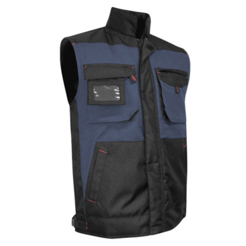 Bodywarmer de peintre sans manches porte badge Meche LMA