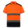 Polo Homme Haute Visibilité Orange Réfléchissant - YOKO