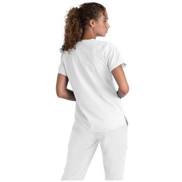 femme tunique médicale blanche qualité barco