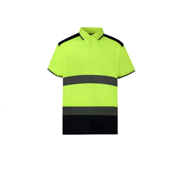 Polo haute visibilité jaune stretch Toptex