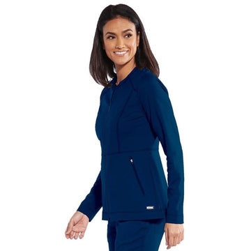 Veste légère médicale femme  bleu indigo